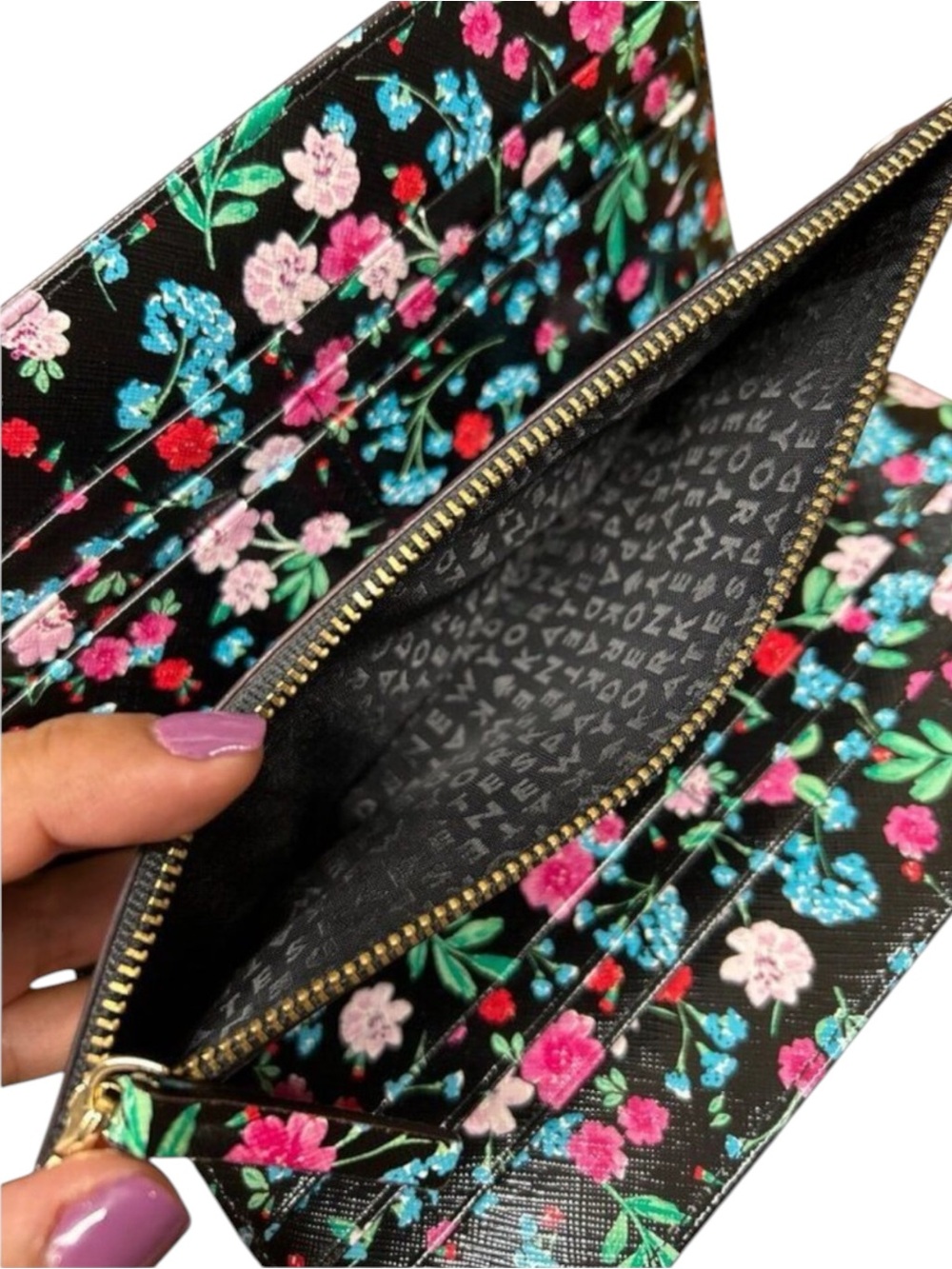 KATE SPADE Gardener Street Greenhouse Floral Shawn Flat Wallet Clutch — PRETTY!! - Picture 3 of 7